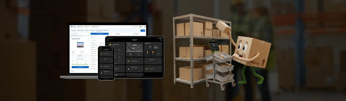 Test for product page Bitlog WMS App. Parcello learing to pick in 15 minutes