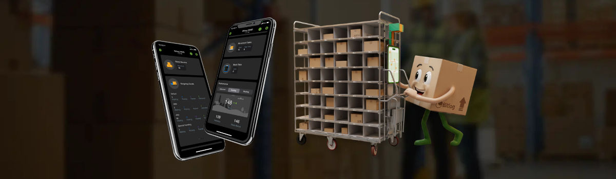 Test for product page Bitlog WMS mobile App. Parcello picking route optmization