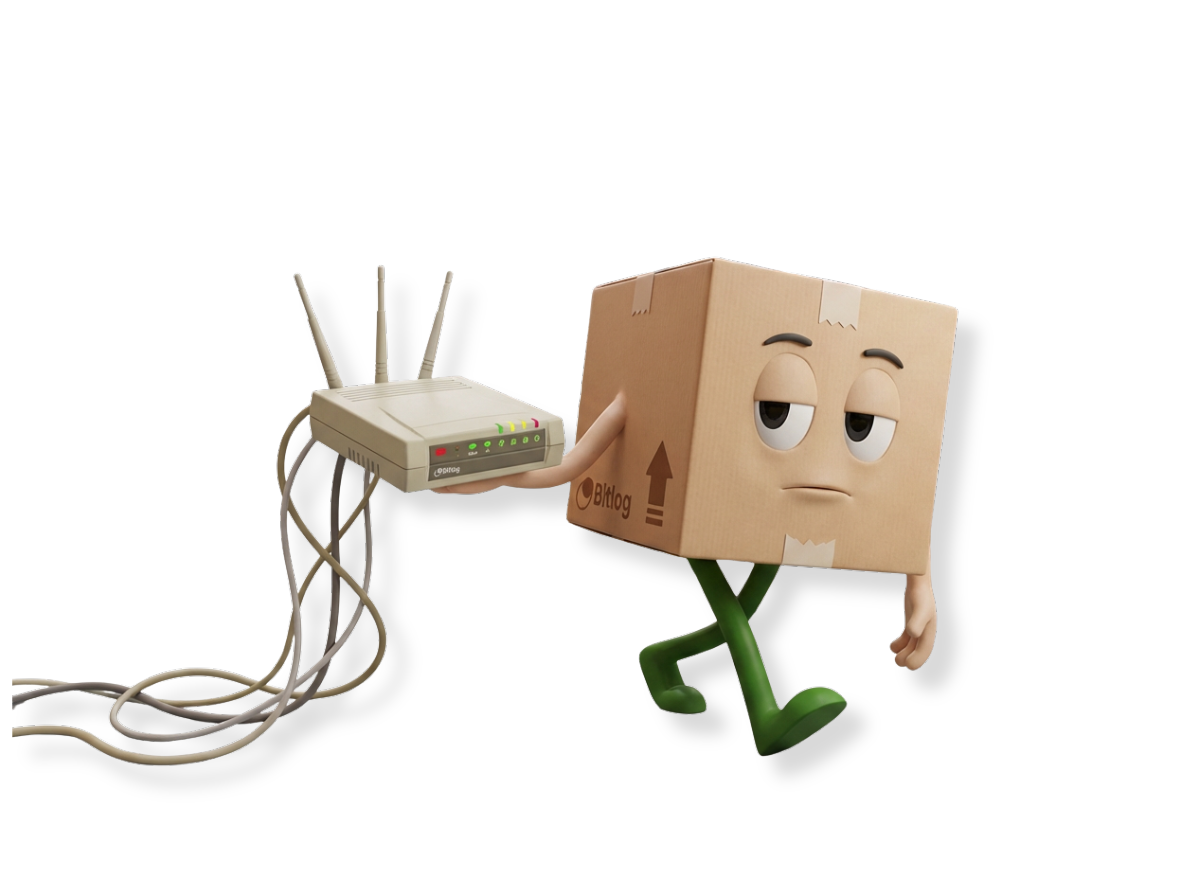 Firefly_Gemini Flash_Låt den animerade figuren hålla fram ett gammalt modem från 90-talet. Figuren ska se  766177 - Edited
