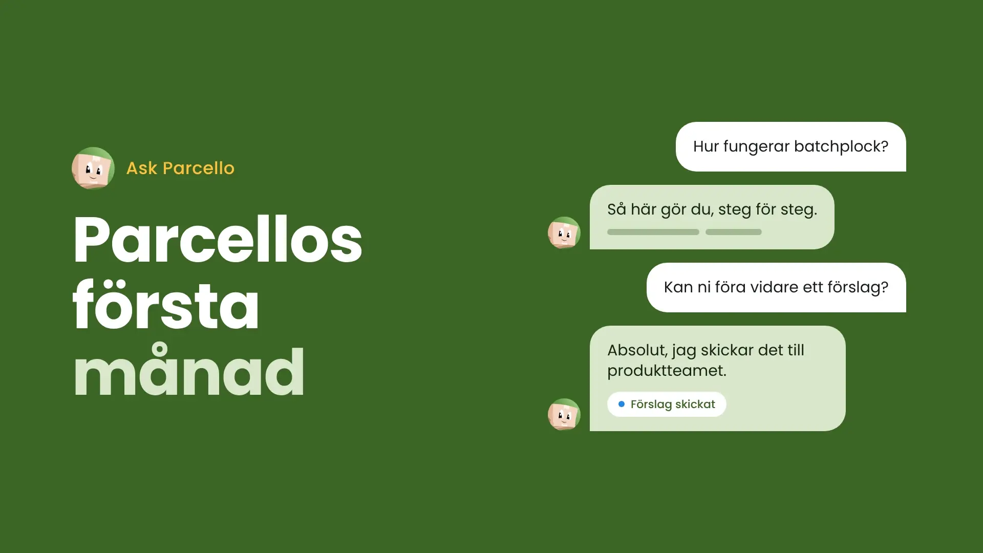 En månad med Ask Parcello, och era frågor syns redan i produkten