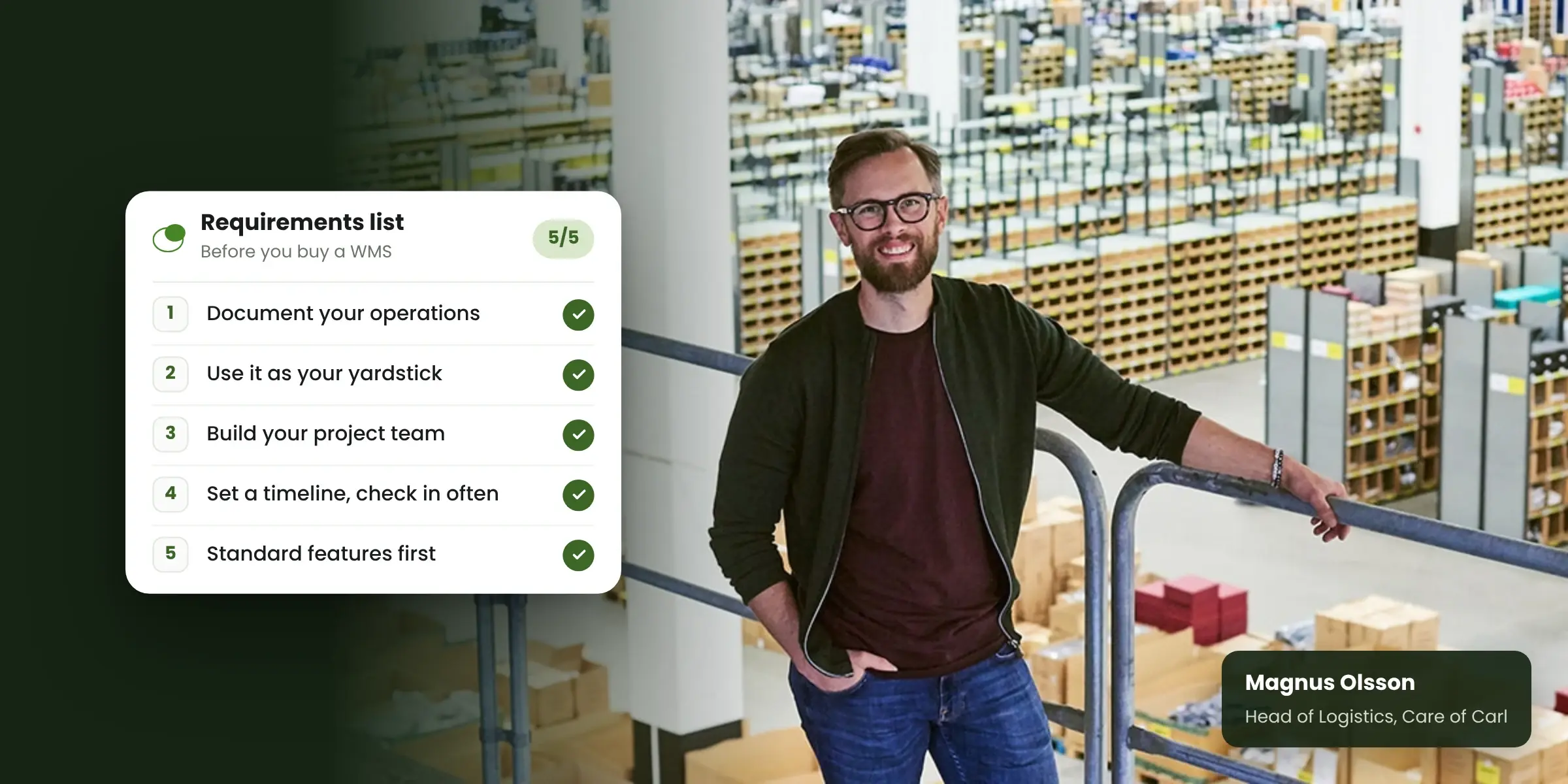 Buying a WMS? 5 tips from Care of Carl's head of logistics